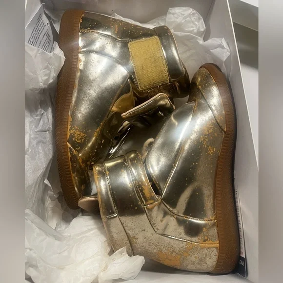 Maison Martin Margiela Gold Sneaker 36 - Picture 2 of 2